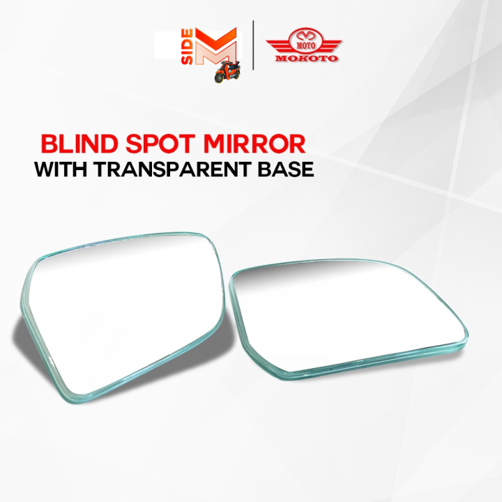 BLINDSPOT REARVIEW MIRROR TRANSPARENT BASE /ADJUSTABLE BLINDSPOT SIDE
