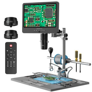 GREATLH Andonstar AD249SM-Plus HDMI Digital Microscope 2000X  10.1 IPS Screen for PCB/SMD Soldering Microscope Phone Watch Repairing
