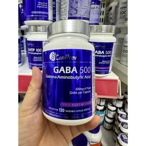 CanPrev GABA 500 GABA 500mg Tinh Khiết Hỗ Trợ Thư Giãn Giảm Căng Thẳng -M - Cung cấp 500mg GABA tinh khiết mỗi viên. - Viên nang thực vật phù hợp cho người ăn chay. - Không Gluten. - Không sữa. Không đậu nành. Không lúa mì.