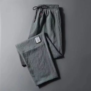 Veidoo M-5XL Linen pants men summer thin trendy Large Size loose sports Joggers linen pants men casual Trousers pants