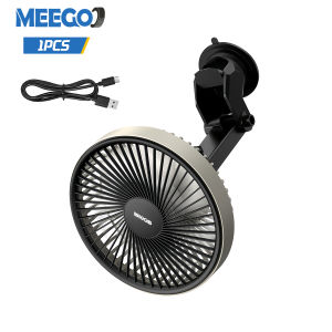 MeeGoo 170MM Suction Cup Fan 3-Speed Air Cooling Front Back Seat Car Windows Brushless Motor Low Noise Rotatable USB Fan