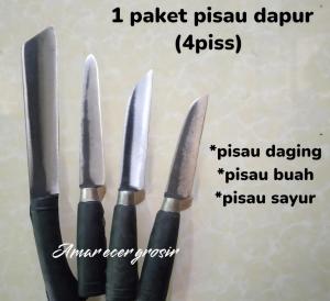 PISAU SESET PISAU DAPUR SUPER TAJAM BAHAN BAJA