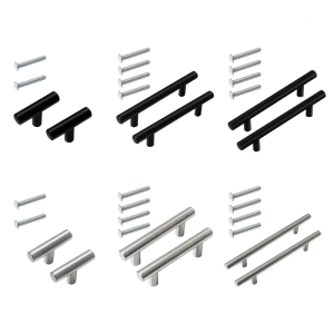 2-Piece/thiết lập nhà bếp tay cầm tủ thép không gỉ ngăn kéo tủ quần áo kéo tủ Thanh Vuông kéo gắn vào đơn giản