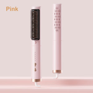 JameMirs 2 in1 Cool Air Volumizing Comb Hair Straightener Comb Ceramic Negative Ion Anti Scald Brush for Women Hair Styling Beauty Tools