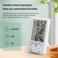 Digital Temperature Humidity Meter Home Indoor Outdoor Electronic Thermo meter Hygrometer With Alarm Clock. 
