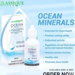 1 bottle 60ml Ocean Minerals Electrolytes