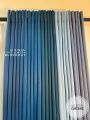 BLOCKOUT PER PC HIGH QUALITY Blue Series Dimmer Bedroom Curtains Powder Teal Prussian Blue Ring Curtains 5-9FT. 