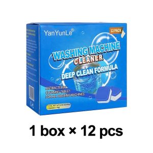 12pcs Washing Machine Oxygen Cleaner Decontamination Effervescent Tablets Deep Clean Antibacterial