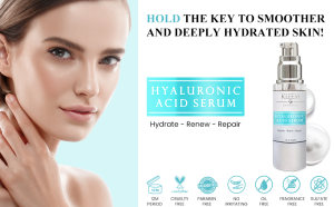 Serum hữu cơ chống lão hóa tối ưu KLEEM ORGANICS HYALURONIC ACID dưỡng ẩm phục hồi và làm đầy đặn làn da 30 ml của Mỹ