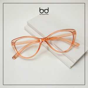 Kacamata Minus Wanita Cat Eye Frame Plastik Lensa Photocromic Terbaru