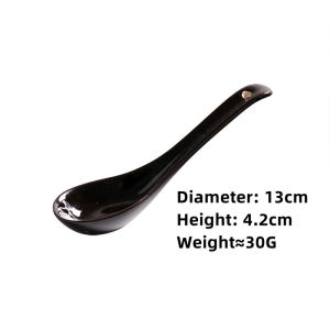 Omk phong cách cổ điển gốm Muông ăn sup tay cầm dài