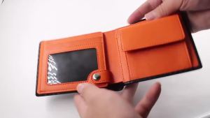 2025Karbon Fiber kulit Wallet lelaki fesyen Trifold Wallet RFID Coin Pockets Purse Holder hadiah09/08