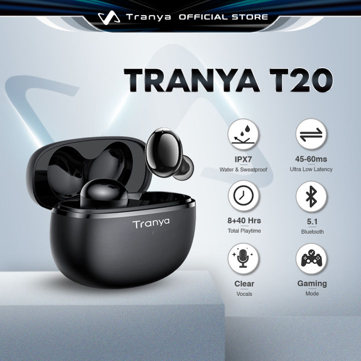 Tranya T20 True Wireless Bluetooth Earbuds with 6mm Dynamic Driver