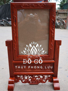 Khung ảnh gấm gỗ hươngKhung ảnh thờ gia tiên gỗ hương cỡ ảnh 21x31