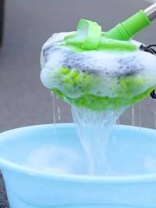2 in 1 Chenille Retractable Car Mop Wash Brush Rod+Mitt Extendable Telescopic Microfiber Cloth Mop Broom Duster