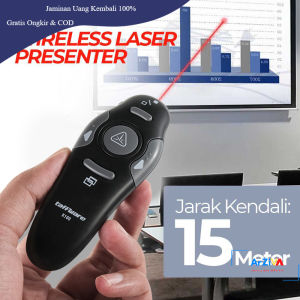 Taffware RF Wireless Laser Presenter Model - K100 - Black