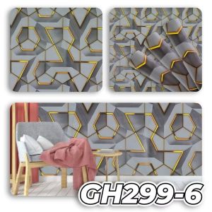 Wallpaper Stiker Dinding Ukuran 45 cm x 7 - 8 meter Wallsticker Dinding Motif Kotak Merah Bingkai Hitam