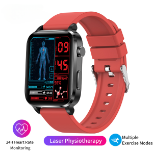 USAMS SmartWatch Men Laser-Assisted Therapy Three high Heart rate Blood sugar Health Smartwatch Sleep Body Temperature Monitoring