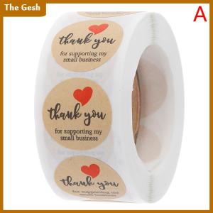 [The Gesh] 500pcs Thank You Stickers Seal Labels Round Paper Label sticker for Decoration