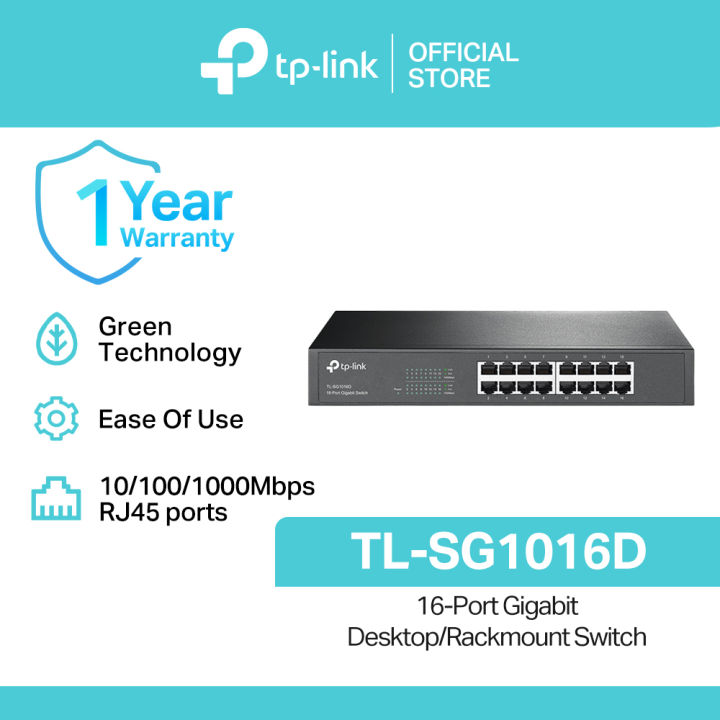tp link sg1016d switch hub 16 port gigabit