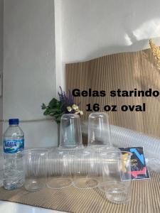 GELAS PLASTIK BENING GELAS OZ STARINDO ISI 50 PCS TEBAL 12 OZ 14 OZ 16 OZ 18 OZ 22 OZ OVAL 22 DATAR