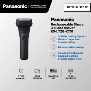 🅵🆁🅴🅴 🅳🅴🅻🅸🆅🅴🆁🆈 PANASONIC ES-LT2B (JAPANESE BLADE TECHNOLOGY) SHAVER WATERPROOF 3-BLADE ELECTRIC SHAVER ES-LT2B-K751