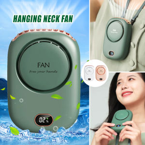 【SG Ready Stock】ZUZG Portable Neck FanHandheld Mini Fan Electric Bladeless with Lanyard USB Rechargeable Desk Pocket Fans Mini- Hold Fans Small Fan Mini Air Cooler 3 Speeds For Kids Girls Woman Man Home Office Outdoor Travel
