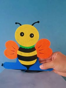 Children Insect Headgear Bee Ladybug Dragonfly Hat Kindergarten Stage Performance Costume Topi Haiwan Kanak-Kanak