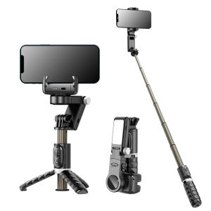 Q18 4in1 Gimbal stabilizer 360° Rotation Tripod with Wireless Remote for Smartphone Phone Stabilizer