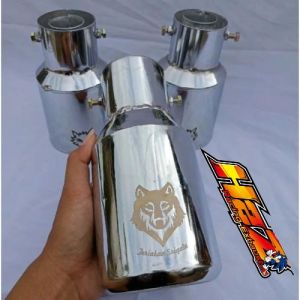 Knalpot Racing Srigala Serigala Stainless Steel untuk L300 Granmax Carry Futura Ragsasa Canter Elf Hino Dutro