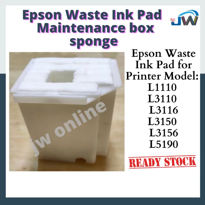 Waste Ink Pad L1110 EPSON L3110 L3150 L3156 L5190 Maintenance Box ...