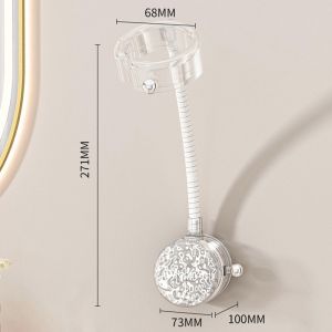 CUNXIN Suction Cup Hair Dryer Holder Adjustable 360 Degrees Rotation Blower Bracket High Load Bearing Wall-Mounted Hair Dryers Organizer Pet