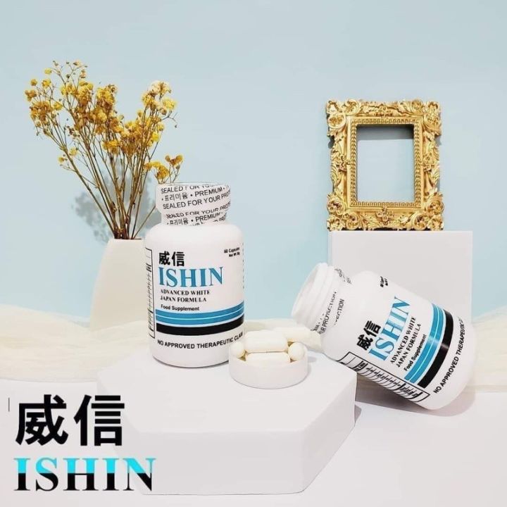 FDA APPROVED] BEST FOR YOUR SKIN 60Capsules ISHIN ADVANCED WHITE JAPAN  FORMULA FOOD SUPPLEMENT | Ishin