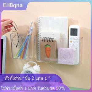 [COD] EHBqna KITCHEN กล่องเก็บของติดผนังโปร่งใสกล่องจัดระเบียบชั้นวางข้างเตียงแบบไม่เจาะติดผนัง