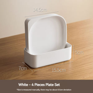 Reusable Dinner Plates Washable Dessert Plate Multi-functional Snack Plate Bone  Spitting Plate