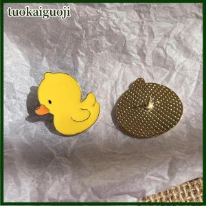tuokaiguoji Dễ thương Trâm phim hoạt hình ít màu vàng vịt quần áo phụ kiện pin huy hiệu