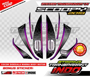 STRIPING VARIASI HONDA SCOOPY 2019 ORIAN / STICKER LIST MOTOR HONDA SCOOPY 2019