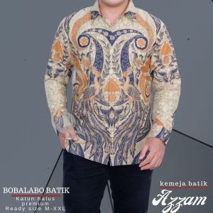 Kemeja Pria Lengan Panjang | Baju Batik Laki-Laki Lapis furing | Batik Katun Premium