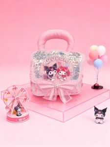 Korean fashion  cute sequined cartoon style girl handbag crossbody bag