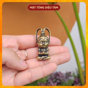 Tượng tôn ngộ không tề thiên đại thánh mini bày trang trí bàn trà bàn làm việc phụ kiện trang trí bể cá tép cảnh