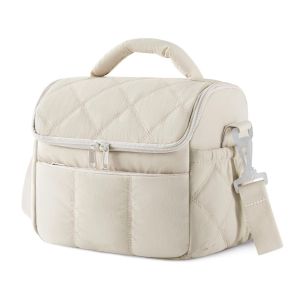 Large Capacity Thermal Lunch Box Bag Single Shoulder Portable Cooler Bag Waterproof Multifunctional Food Insulation Tote Bag Portable Hand Carry Picnic Bento Storage Bag For Office School Travel