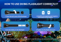 Wurkkos DL70 Scuba Diving Super Bright Double 26650 Battery 13000lm IPX8 Waterproof Underwater Dive LED Light 4PCS XHP50B 4 Modes Powerful Diving Flashlight. 