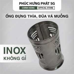 Ống đựng đũa Inox Chống gỉ -VŨ KHẢI-Thiết kế thoát nước thông minh bền phù hợp với quán ăn