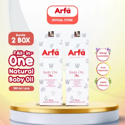 ARFA BABY OIL Minyak Telon Alami - 2 Botol