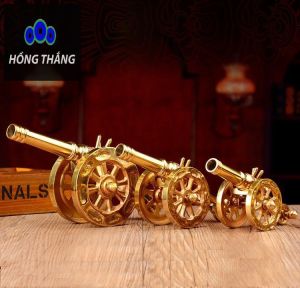 Mô hình đại pháo thần công bằng đồng thau cỡ nhỏ