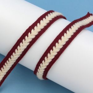 OWMXZL 10Yards Dệt nhiều màu sắc Viền bện xương cá Rộng 15 cm. Chất liệu cotton. Viền bện cotton Trang trí Chiều dài 10 yard Dây đan trang trí Dành cho ngành may mặc