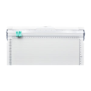 2 In 1 Multi-Function Paper Cutter Precision Paper Trimmer Cutting Length Handmade DIY Paper Cutting Tool 12 Inch (White)