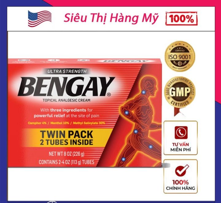 [ CHÍNH HÃNG MỸ - GỬI TỪ NGƯỜI THÂN ĐI BAY ] Kem xoa bóp Bengay Ultra ...