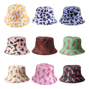 Double Sided Sun Guard Bucket Hat Breathable Polyester Broad Edge Sun Hat For Fishing Camping Beach Use