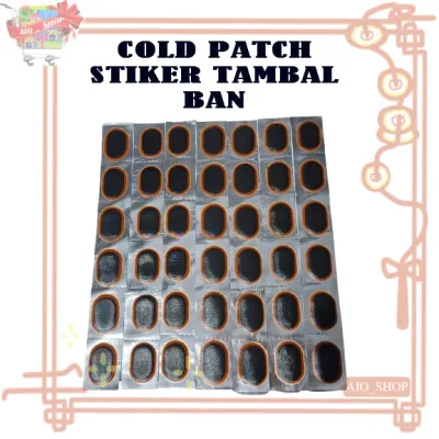 50Pcs - Stiker Penambal Ban Cold Patch Thumbs Up Tip Top Sepeda Mobil Motor Medium Repair Kit Koyo Alat Tambal Ban | AIO
